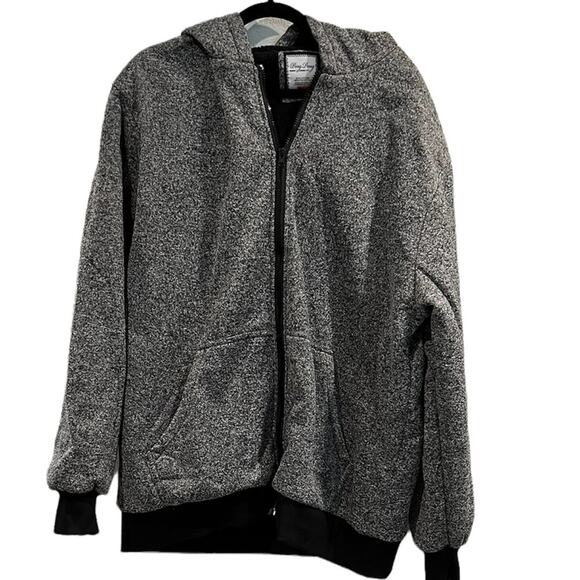 PING PONG PRO JACKET SWEATER HOODIE ZIP-UP Mens 2XL Gray Fall winter cozy - Picture 1 of 5